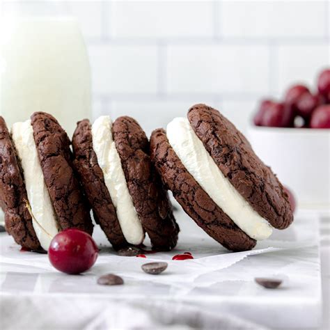 Black Forest Brownie Cookie Sandwich Crumbs And Corkscrews