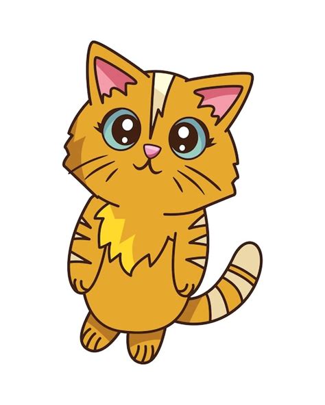 Free Vector Cat Mascot Isolated Illustration Design