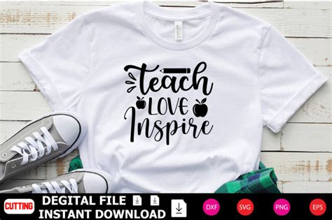 Teach Love Inspire T Shirt Design Buy T Shirt Designs