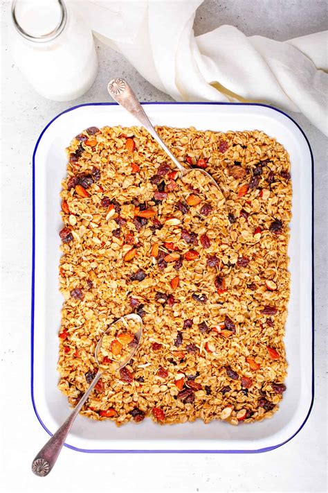 Healthy Low Calorie Granola Low Sugar Low Fat Health Fitness Design