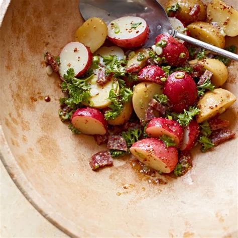 Potato Salad With Sausage And Grainy Mustard Dressing Punchfork