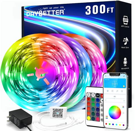 Amazon DAYBETTER Led Strip Lights 300 Ft 3 Rolls Of 100 Ft Color