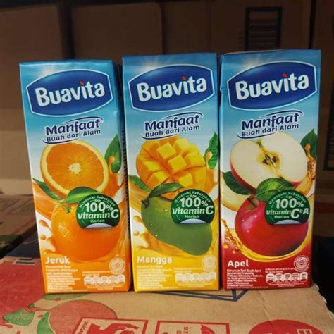 Jual Buavita Jus Buah Asli Ml Buavita Minuman Rasa Jeruk Mangga Apel