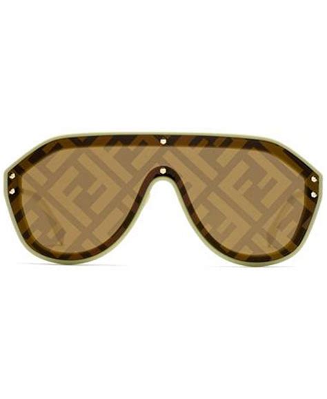 Fendi Sun Glasses Single Ff Logo Lens