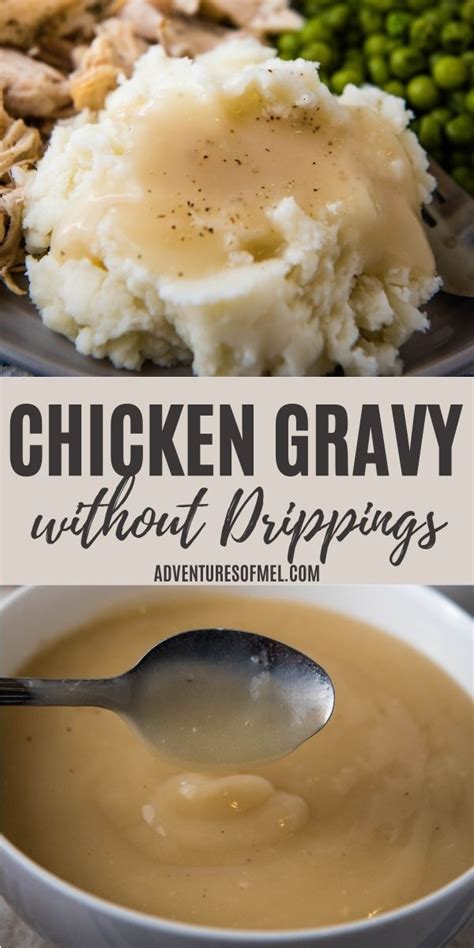 How To Make Easy Chicken Gravy Without Drippings Homemade Gravy Recipe Easy Homemade Gravy