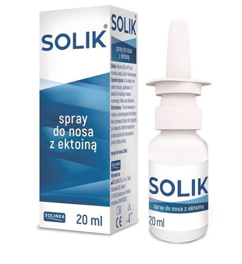 Solik spray do nosa z ektoiną 20 ml Preparaty do nosa i oczu