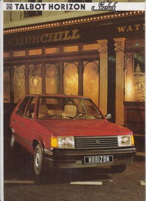 Talbot Horizon Sherlock Prospekt 1985 Histoquariat