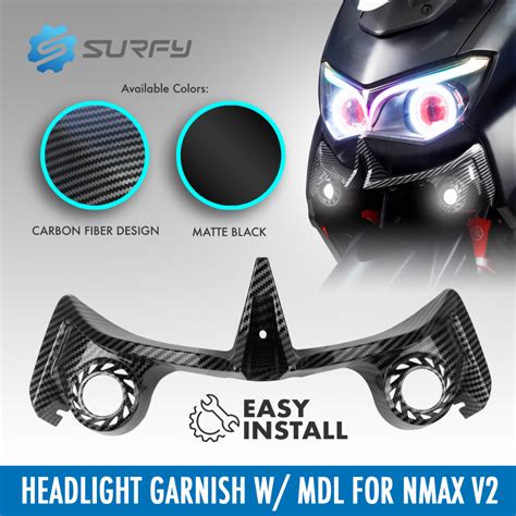 Nmax V Winglet Airscoop With Mini Driving Light V Head Light Cover