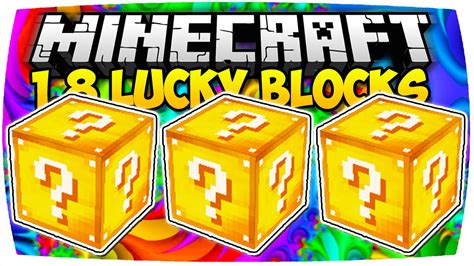 MINECRAFT 1 8 LUCKY BLOCKS MOD BATTLE Minecraft Lucky Block Mod Review