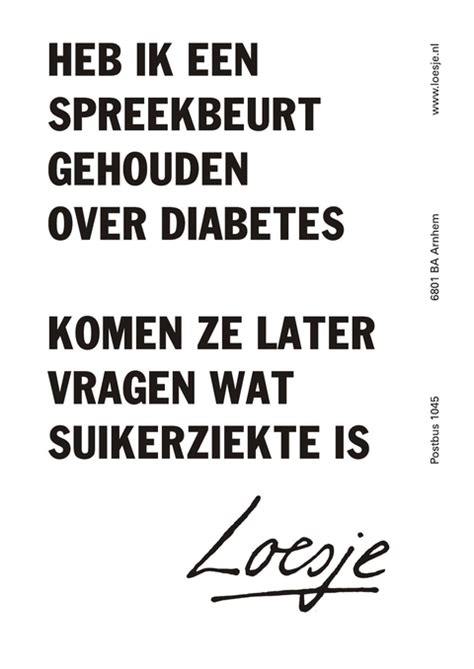 Heb Ik Een Spreekbeurt Gehouden Over Diabetes Komen Ze Later Vragen