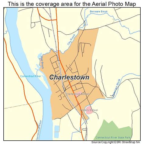 Aerial Photography Map of Charlestown, NH New Hampshire