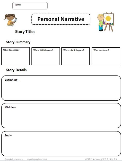 Second Grade Narrative Writing Examples