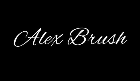 Alex Brush Font Dafont Free