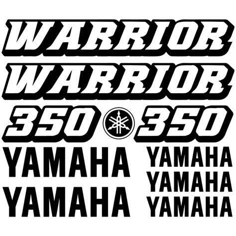 Kit De Pegatinas Yamaha Warrior Color A Elegir Vinyl Arte