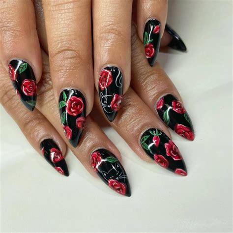 Comfy And Easy Rose Nail Art Designs K4 Fashion