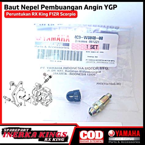 Jual Baut Baud Nepel Pembuangan Angin Kaliper F1zr Rx King Scorpio Vega