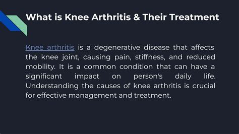 What Is Knee Arthritis And Their Treatment Ppt