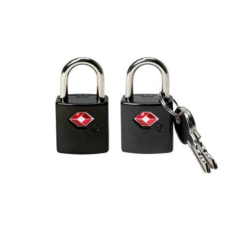 Protege 2 Pack Travel Suitcase Luggage Locks with Keys, Black - Walmart.com