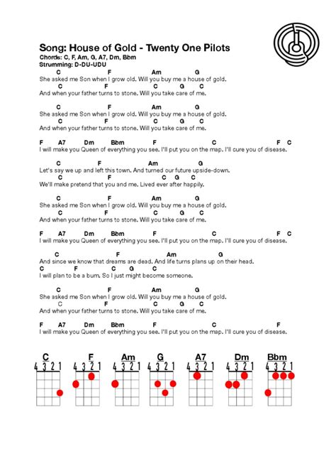 Twenty One Pilots House Of Gold Ukulele Play Along And Cover With