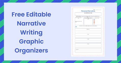 Editable Narrative Writing Graphic Organizer Examples