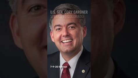 Us Sen Cory Gardner Speaks To Colorado Business Roundtable Youtube