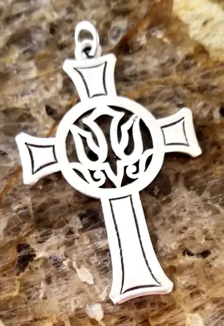 2 5 HUGE RARE James Avery Holy Spirit Dove Cross Pendant WOW This Is