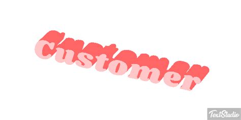 Customer Word Animated GIF Logo Designs