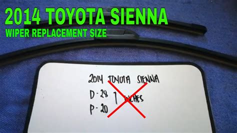 2024 Toyota Sienna Wiper Blade Size Ambur Sosanna