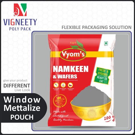 Printed Spot Metallic Window Metalized Pouch Heat Sealed At Rs 80 Kg