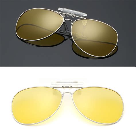 Sunglasses Clip On Flip Style Polarized Uv400 Hd Lens Glasses Driving