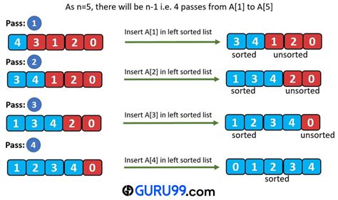 Insertion Sort Algorithm With C C Java Python Examples