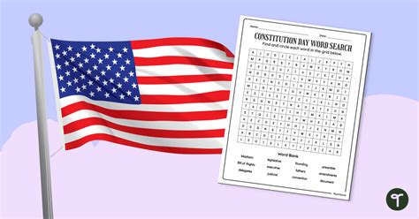 Constitution Day Word Search Printable Word Search Maker