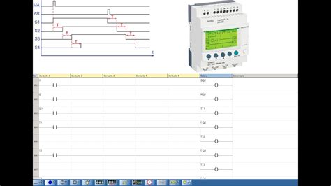 Tutorial Zelio Soft Ejercicio Con Temporizadores En Cascada Ejemplo 3