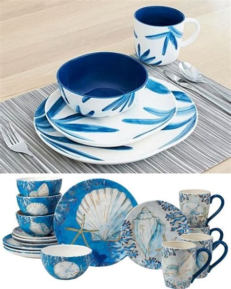 Ceramic Coastal Dinnerware Sets For Sea Inspired Dining Entertaining