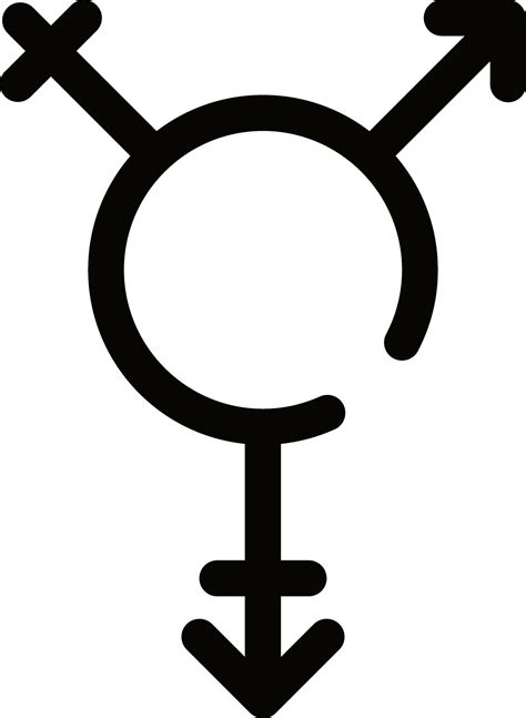 Line Art Heterosexual Gender Icon In Flat Style 25075541 Vector Art At