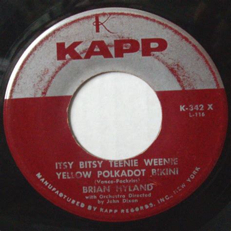 Brian Hyland Itsy Bitsy Teenie Weenie Yellow Polkadot Bikini Don T