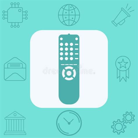 Remote Control Vector Icon Sign Symbol Stock Illustration