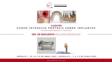 IV Edición Curso intensivo sobre implantes 10 de descuento por