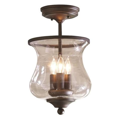 Allen Roth 3 Light Hurricane Semi Flush Mount Lowes Canada Lantern