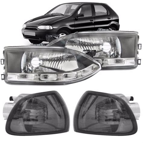 Kit Farol Led Palio G1 1996 1997 1998 1999 Pisca Fumê R 327 99 em