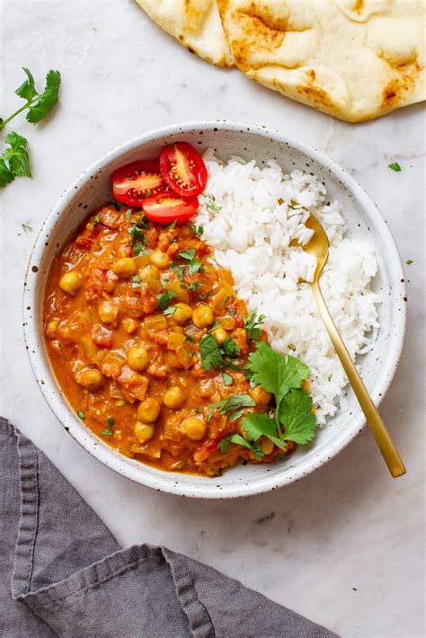 Chickpea Tikka Masala Recipe Vegan Dairy Free Oil Free Option