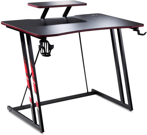 Kemon 40 Inch Gaming Desk Z Shaped Computer Desk Pc Computer Table Home