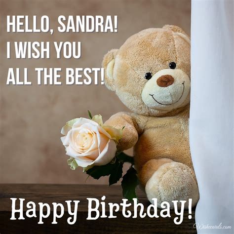 The Collection Of Happy Birthday Cards For Sandra