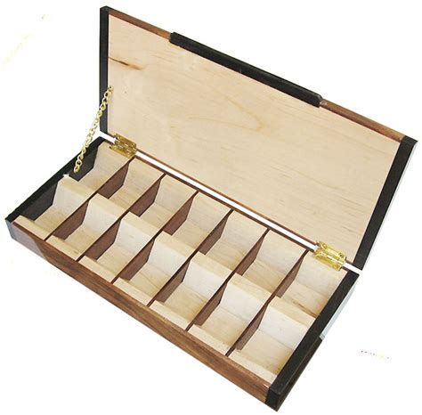 Handcrafted Wood Pill Box Twice A Day Weekly Pill Organizer