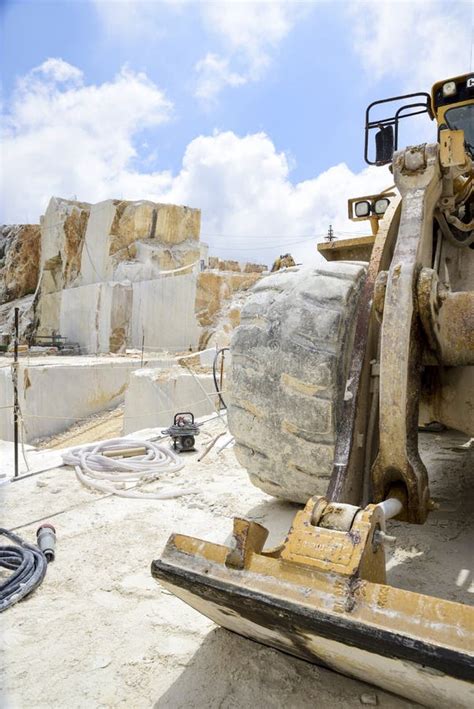 Carrara Marble Quarry On The Apuan Alps Tuscany Italy Stock Image