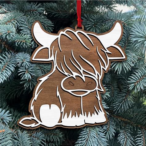 Amazon Hyturtle Highland Cow Christmas Ornament Gifts For Cow