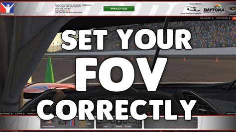 Make Sure You Run The Correct FOV IRacing How To YouTube