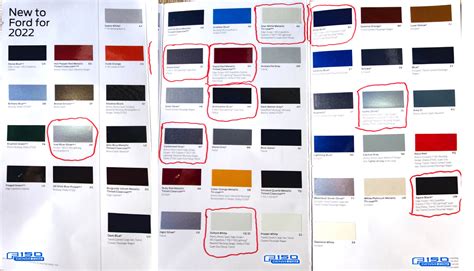 F Lightning Colors Swatch Samples Ford Lightning Forum For F