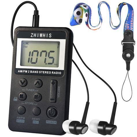 Portable Radio Zhiwhis Am Fm Mini Transistor Rechargeable Battery