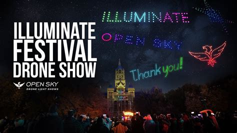 Illuminate Light Art Tech Fest Drone Light Show Youtube